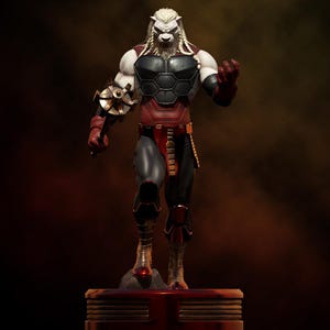 Guerrero Bestia Cósmica STL – Modelo de impresión 3D de Gladiador Berserker Alienígena