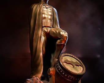 Classic Masked Vigilante STL – Gothic Dark Hero 3D Print Model
