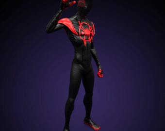 Young Swinging hero STL – Urban Masked Vigilante 3D Print Model