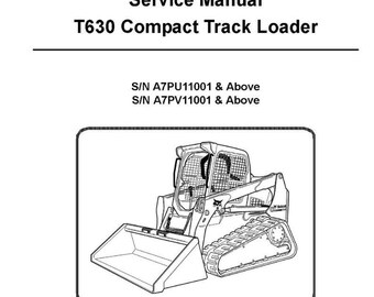 Manuale tecnico di officina per pala cingolata Bobcat T630, ebook pdf DOWNLOAD IMMEDIATO Lingua inglese