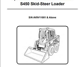 Bobcat - S450 スキッドステアローダー 操作・メンテナンスマニュアル bobcat、ebook pdf 即時ダウンロード 英語