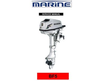 Honda BF50 and Honda BF5A workshop service manual pdf – ebook instant download, English language