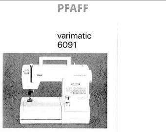 Pfaff Varimatic 6091 owner’s / user manual pdf – ebook instant download, English language