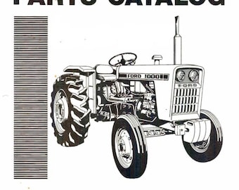 Ford 5000 Tractor Ersatzteil-Handbuch-Katalog, ebook pdf SOFORT-DOWNLOAD englische Sprache