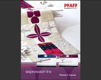 Pfaff Expression 3.5 and 4.2 owners manual, ebook pdf INSTANT DOWNLOAD English Language