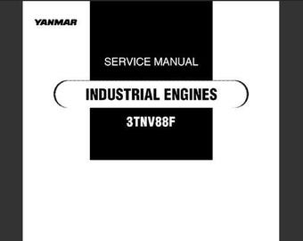 Yanmar 3TNV88F industrial engine workshop service manual pdf – ebook instant download, English language