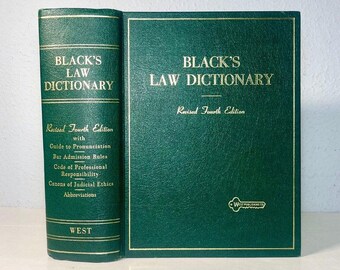 1972 Black's Law Dictionary, Revised 4th Edition, ebook pdf INSTANT DOWNLOAD English Language