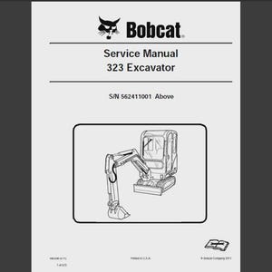 Bobcat 323 Bagger Werkstatt-Service-Handbuch SN 6903380 pdf - Ebook Sofort-Download, englische Sprache