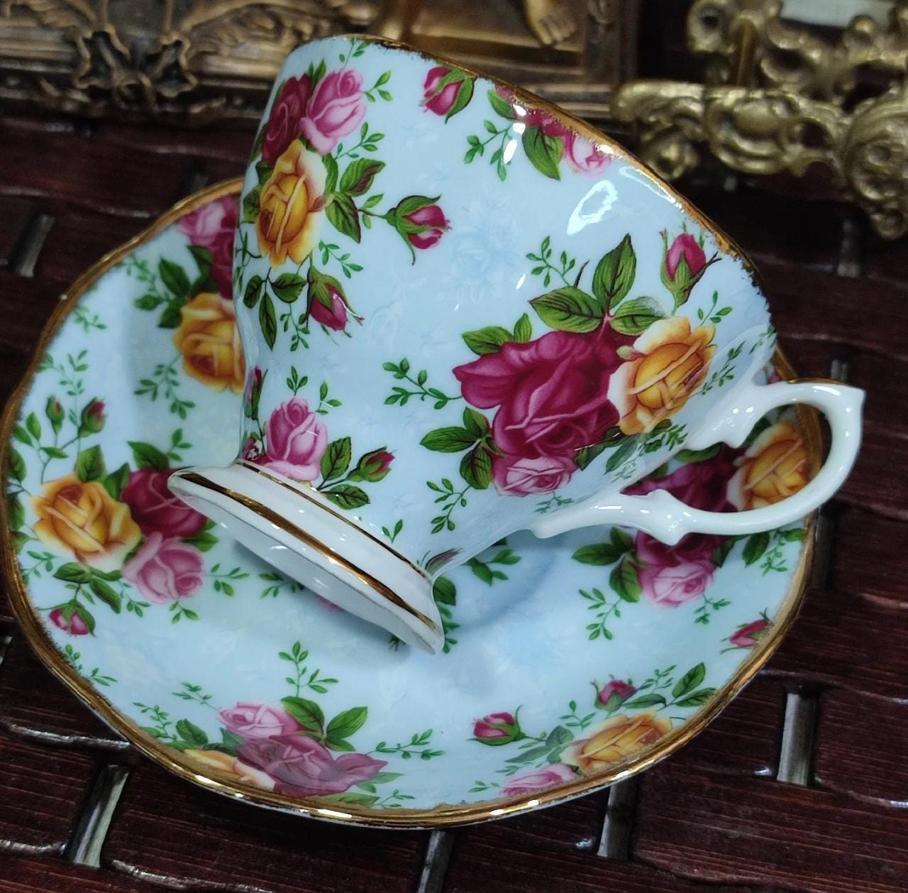 Royal albert blue roses - Etsy 日本