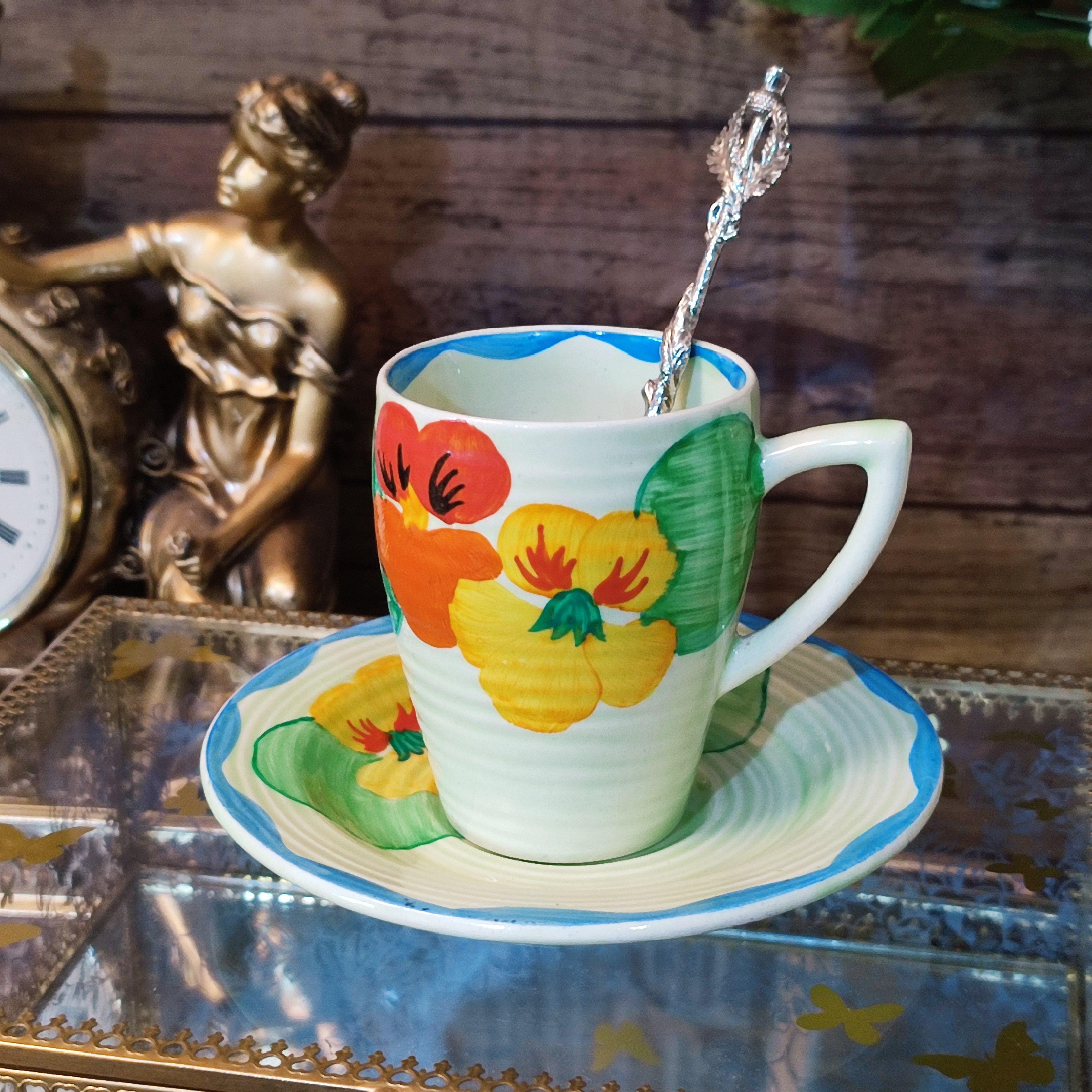 Clarice Cliff Coffee Set - Etsy UK