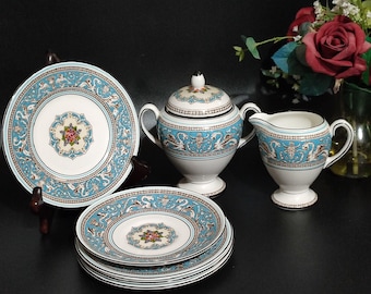 Antique 19th Century [cheese Dome] Powder Blue - Jasperware
