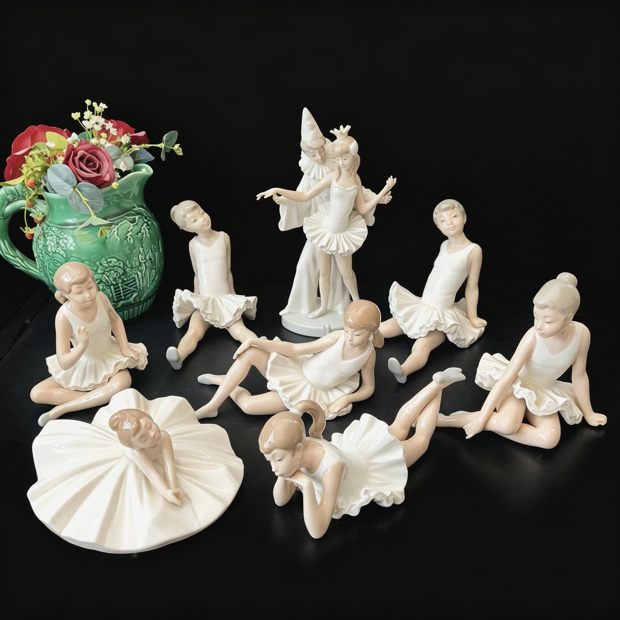 Lladro Sitting Ballerina - Etsy Israel