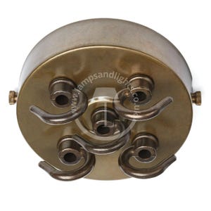 Ceiling Rose with Five Hooks
