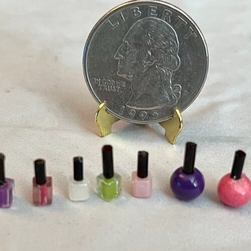 Miniature Dollhouse Manicure Set Nail Polish Emery Board Etsy