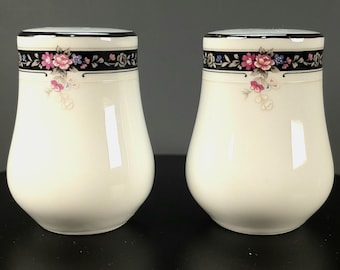 Vintage Meito China Salz- und Pfefferstreuer, Exact Match Noritake Etienne Muster 7260