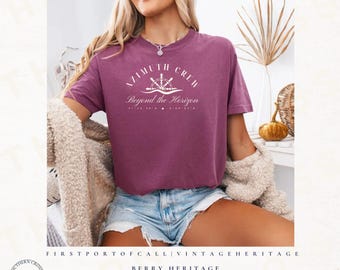 Custom Azimuth Crew Helm Anchor Edition. Personalized Coordinates Sweatshirt. Old Money Style