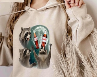 Funny Raccoon Diet Co.ke T-Shirt , Funny Tee for Animal Lovers