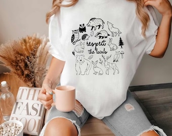 National Park Shirt, Respect The Locals, Camping Shirt, Gift For Granola Girl Shirt