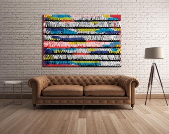Abstract Pop Art, Colorful Minimalist Wall Print,Home Decor,Office Wall (Digital Download)