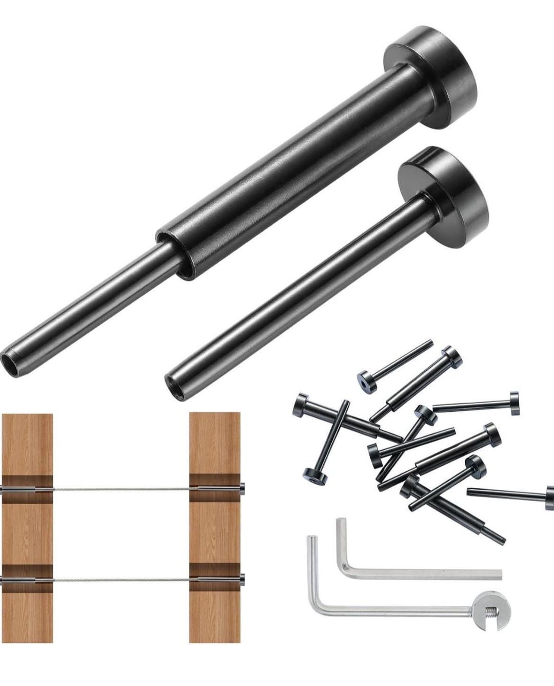 Cable Rails Reciver 20-piece Invisible Cable Railing Kit, 1/8