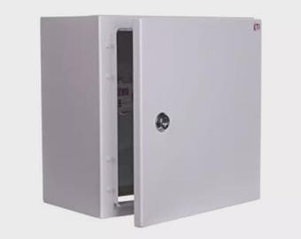 Caja metálica 300 x 300 x 200 mm IP65 con placa Etibox GT 30-30-20