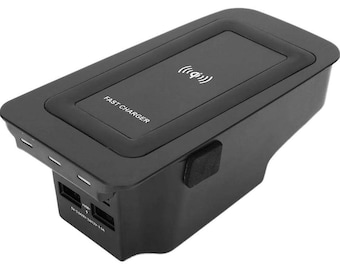 Cargador rápido para coche de 15 W, cargador inalámbrico, cargador inductivo