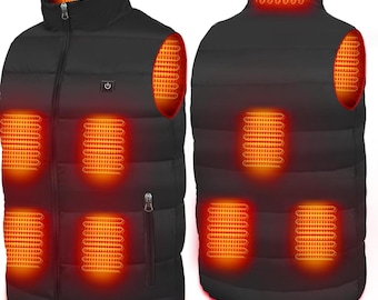 Chaleco calefactable unisex Lommegy con batería de 16000 mAh