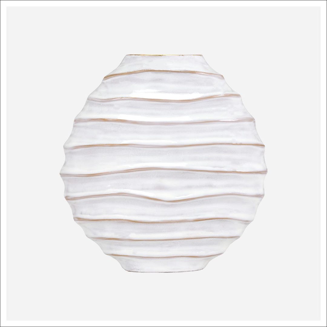Oris Ridge Tall Sculptural Form — Hand-finished White Aluminum Object ...