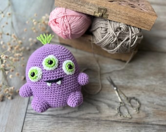Gehäkeltes Halloween Monster Ambros | Monster-Amigurumi | Monster Plüsch | Monster Spielzeug