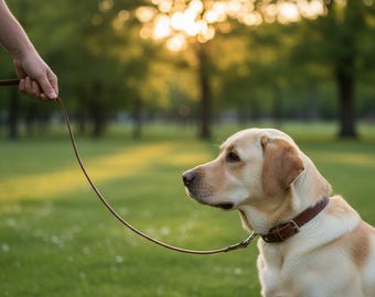 Genuine Leather Dog Leash | Handmade Durable Pet Lead for Small & Large Dogs | Premium Leather Leash with Steel Hook | PetEssentialHub