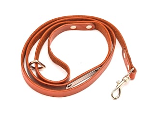 Genuine Leather Dog Leash | Handmade Durable Pet Lead for Small & Large Dogs | Premium Leather Leash with Steel Hook | PetEssentialHub