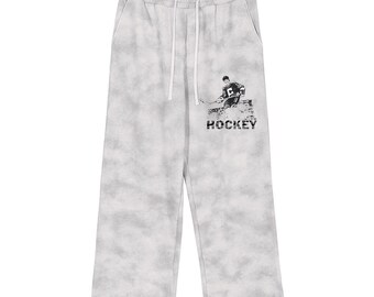 Vuile wassing fleece joggingbroek hockeyspeler – streetwear-atleetstijl