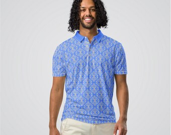 Golf Slim-fit herenpolo blauw
