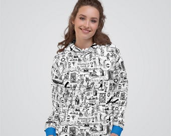 Golfcollage-hoody | Sportkleding van gerecycled polyester