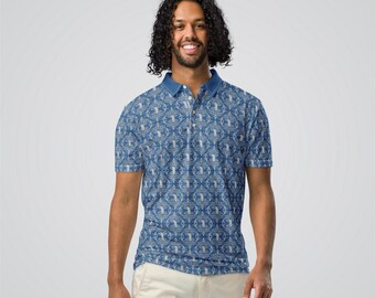 Golf Slim-fit herenpolo donkerblauw