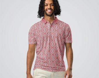 Golf Slim-fit herenpolo roze