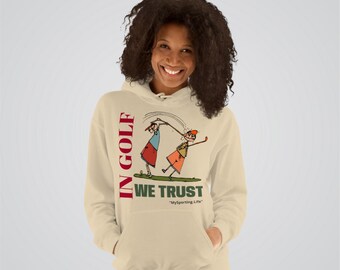 Grappige hoodie met golfprint | Uniseks sportkledingsweater