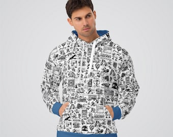 Hockeycollage-hoody | Uniseks sportkledingsweater
