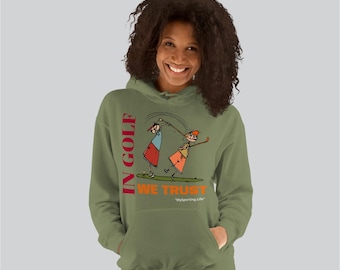 Grappige hoodie met golfprint | Uniseks sportkledingsweater