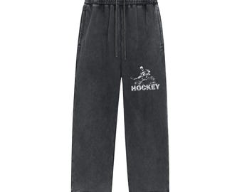 Vintage Snow-Wash hockeyjoggingbroek – zwaar atletisch comfort