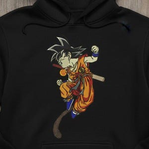 キッド悟空刺繍デザイン - ドラゴンボールZアニメパターン（PES DSTデジタルダウンロード）