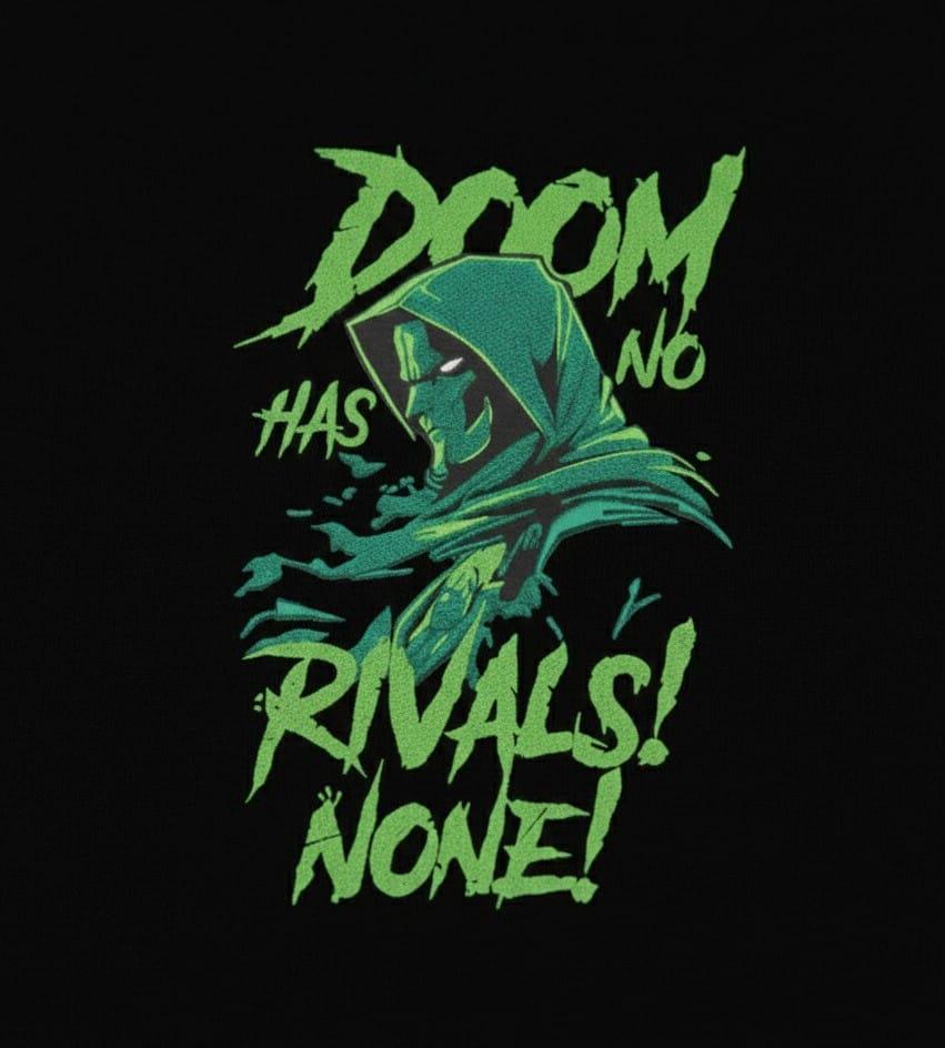 God Has No Rival Doom Has No Rivals Embroidery Design – Villain Machine Pattern (digital ...