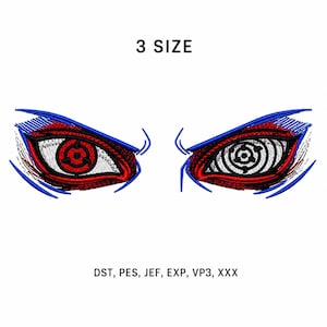 Mystic Eyes Embroidery Design | Fantasy Eye Patch | Hoodie Jacket Machine Embroidery File | Instant Download