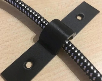 3-Pack Screw-Mount Cable Clips | 3D Printed 3-Inch Cord Organizer | Custom Color Desk Wire Management | Durable PLA/PETG Wall Cable Guide