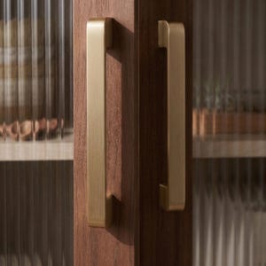 Handmade French Solid Brass Bronze Handle for Furniture – Wardrobe Door Pull, Drawer Knob, Kitchen Cabinet, Modern Minimalist Antique Style