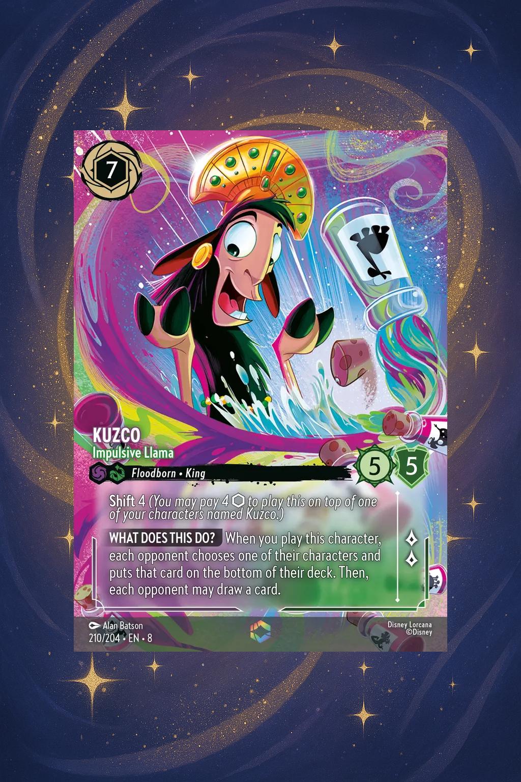 Kuzco - Impulsive Llama Orica - TCG - Holo Card - Proxy Lorcana - Etsy Kuzco - Impulsive Llama Orica - TCG - Holo Card - Proxy Lorcana - Etsy