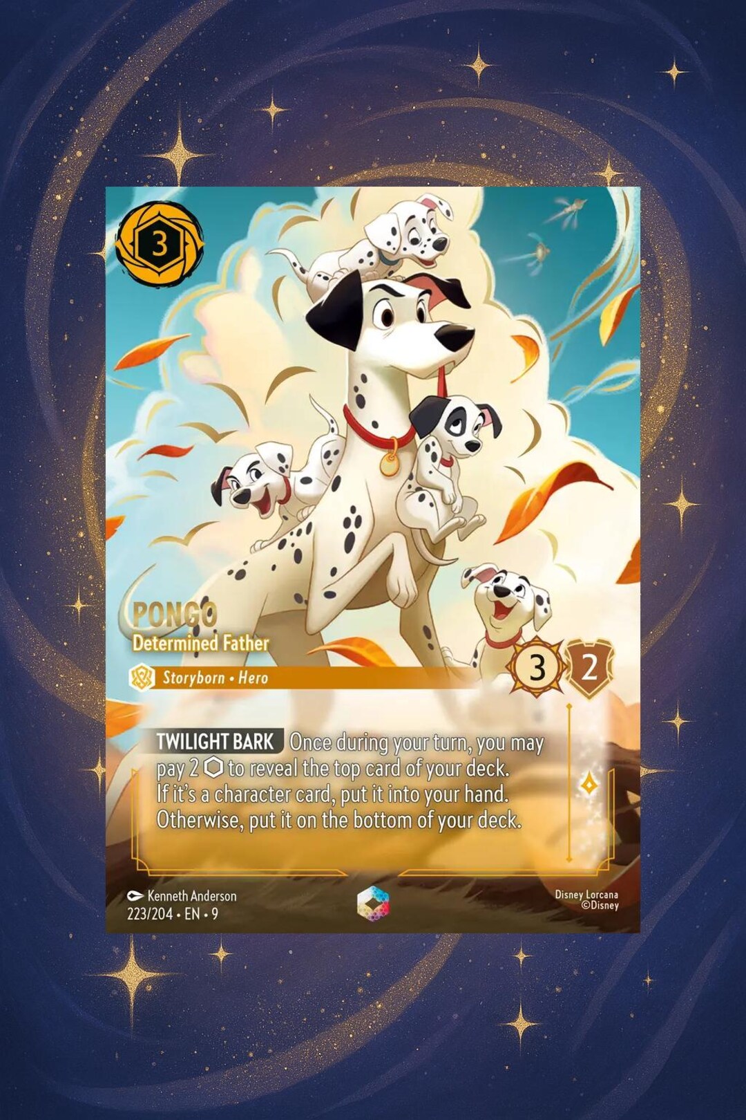 Pongo Determined Father Orica - TCG - Holo Card - Proxy Lorcana - Etsy
