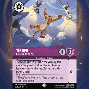 Tigger – Hüpfend bis zum Umfallen Orica – TCG – Holokarte – Proxy Lorcana