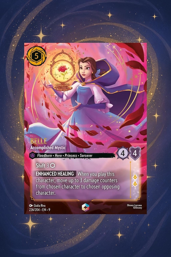 belle lorcana card Archazia's Island Disney Lorcana Starter Deck Ruby & Sapphire main image 0
