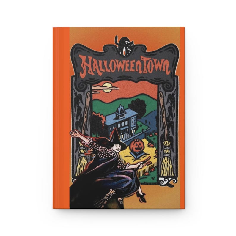 Diario de tapa dura inspirado en la película Halloweentown, papelería de Halloween de Disney imagen 1